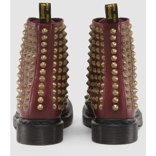 1460 Cherry Red Smooth Spike Leather Lace Up Boot – Posers Hollywood