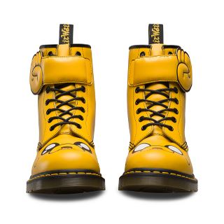 1460 Jake D Yellow Smooth+Synthetic Pu Leather Lace Up Boot