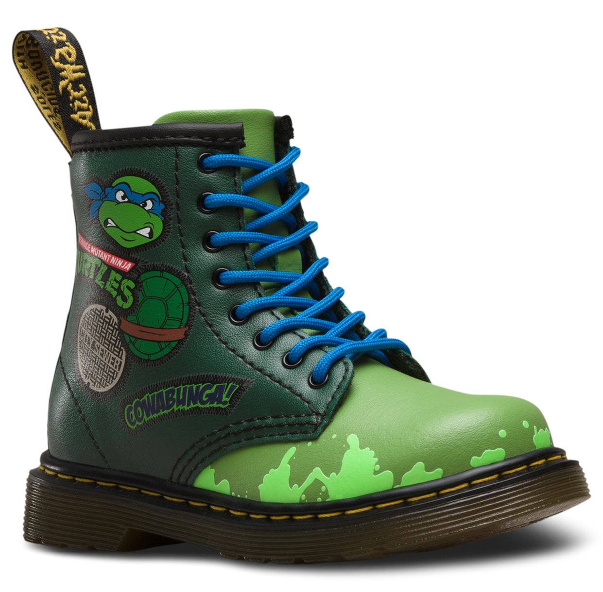 1460 KIDS TMNT LEO L GREEN T LAMPER BOOT