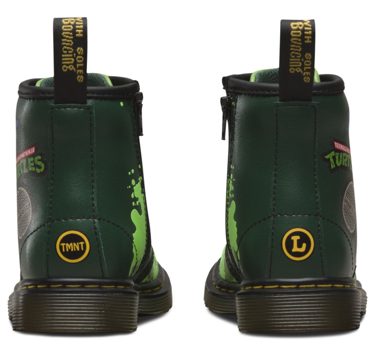 1460 KIDS TMNT LEO L GREEN T LAMPER BOOT