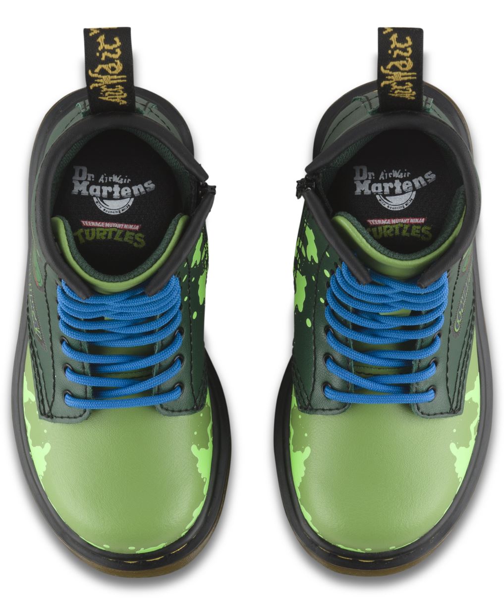 1460 KIDS TMNT LEO L GREEN T LAMPER BOOT