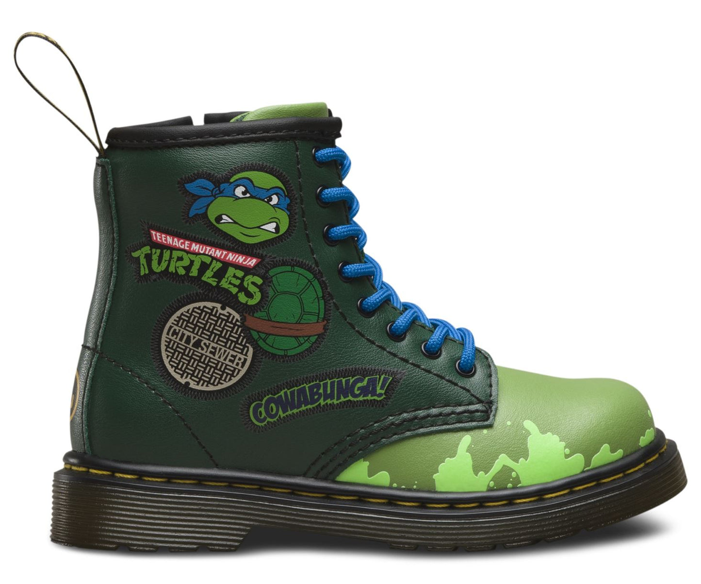 1460 KIDS TMNT LEO L GREEN T LAMPER BOOT