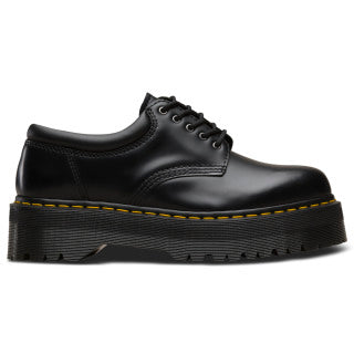 Dr.Martens　8053 QUAD ヒンジ モンク シューズ 8053 Quad Black Polished Smooth Platform Oxford Shoes – Posers