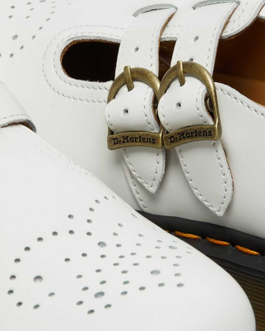 8065 White Smooth Mary Jane Shoe – Posers Hollywood