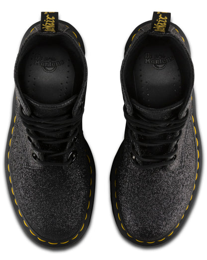 MOLLY BLACK GLITTER PLATFORM