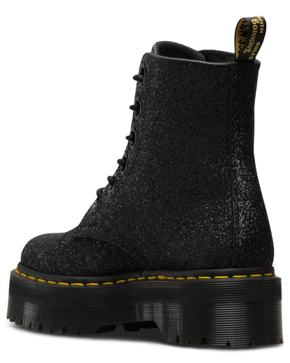 MOLLY BLACK GLITTER PLATFORM