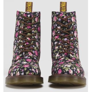 PAGE BLACK ROSE CANVAS BOOT
