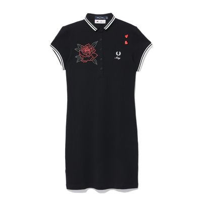 AMY WINEHOUSE Embroidered Pique Dress