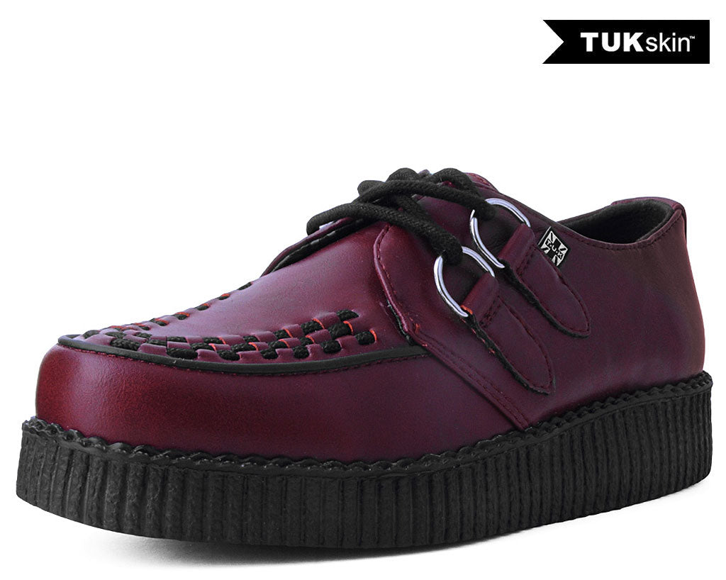 T.U.K CHERRY RED TUKSKIN VEGAN VIVA LOW CREEPER