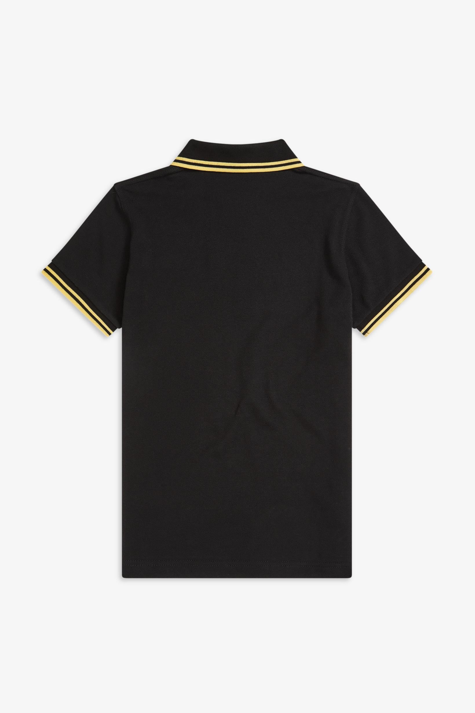 LADIES MADE IN ENGLAND FRED PERRY SHIRT (BLACK/CHAMPAGNE)