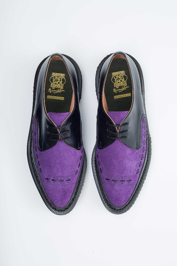 George Cox 3705 V M/G Gibson Diano Blk Purple Suede – Posers Hollywood