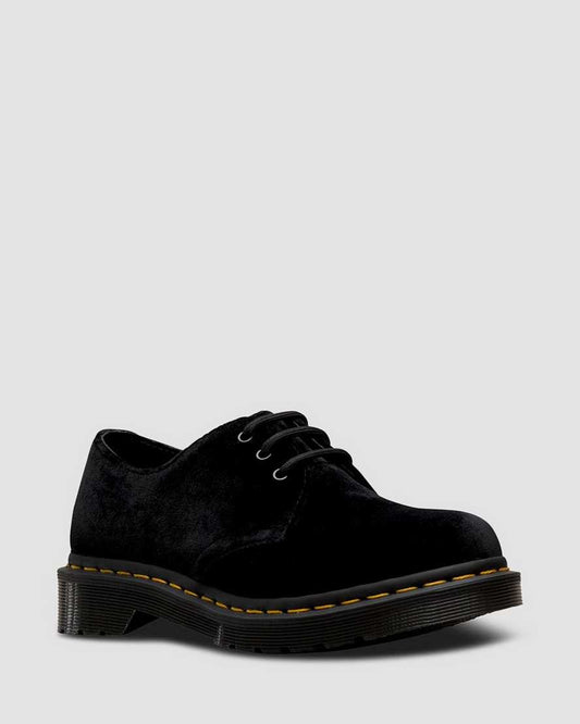 HUGH BLACK CRUSHED VELVET OXFORD