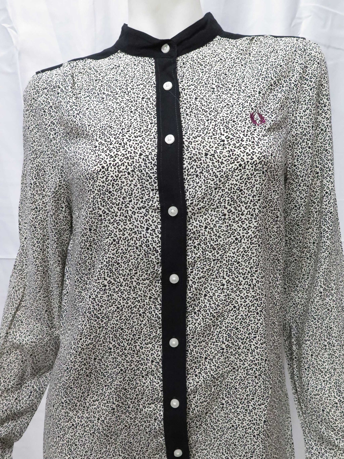 Leopard Print L/S Shirt (ivory)