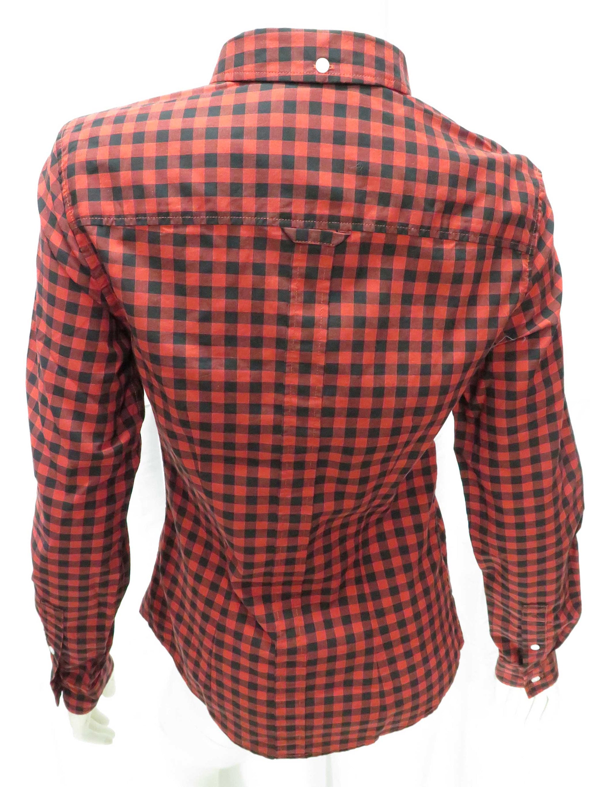 Gingham Button-Down L/S Shirt (rich rust)