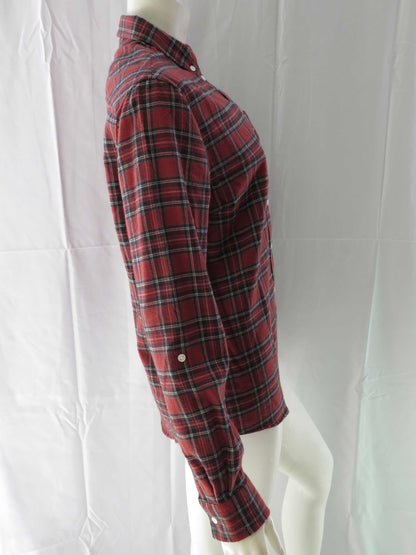 Boyfriend Fit L/S Tartan Flannel Shirt