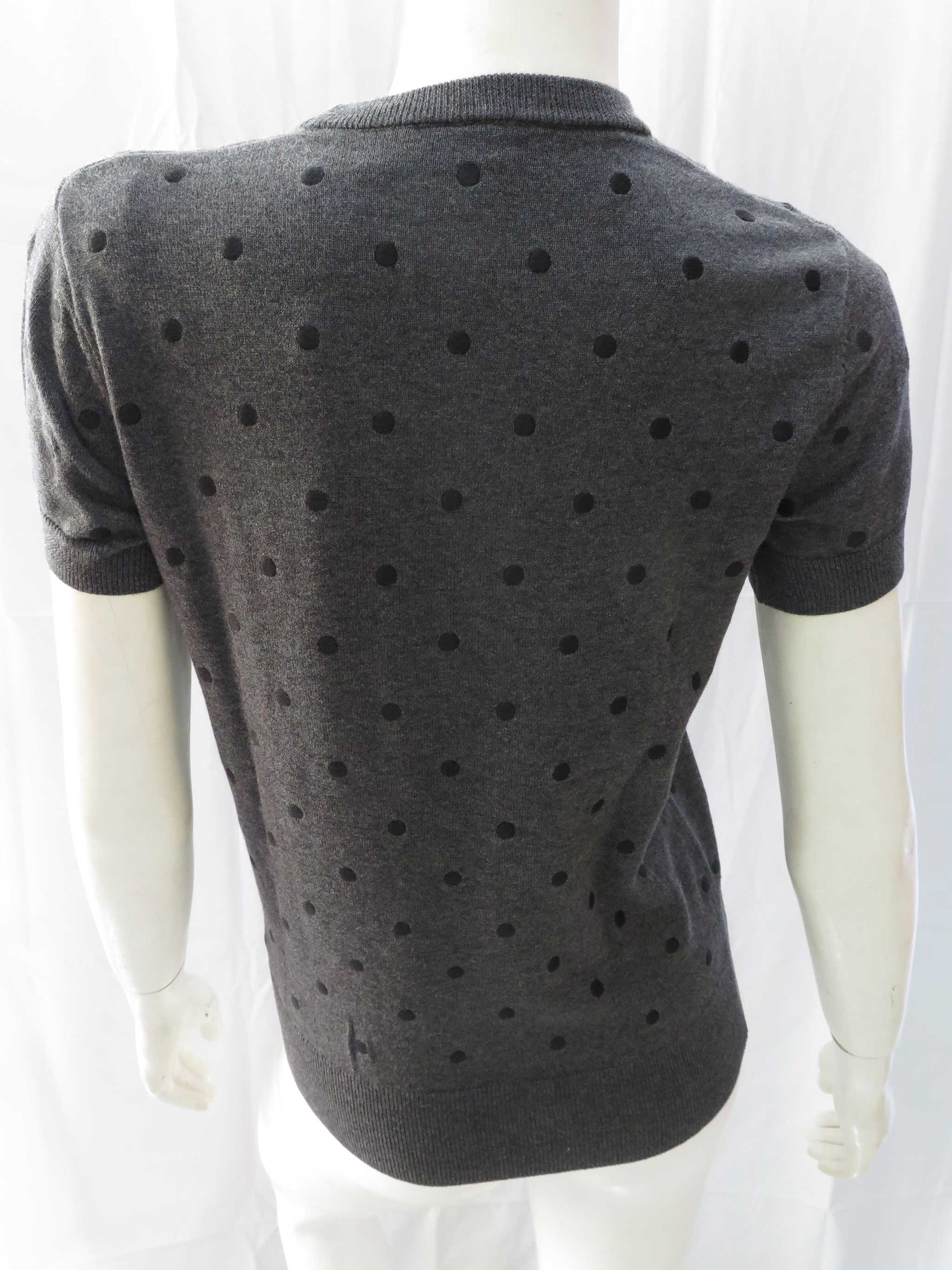 1950's Knit S/S Sweater (graphite marl)