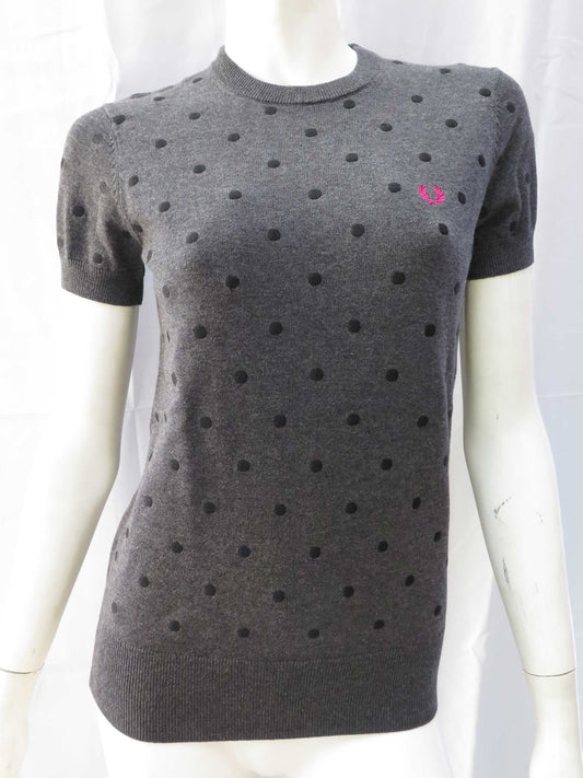 1950's Knit S/S Sweater (graphite marl)