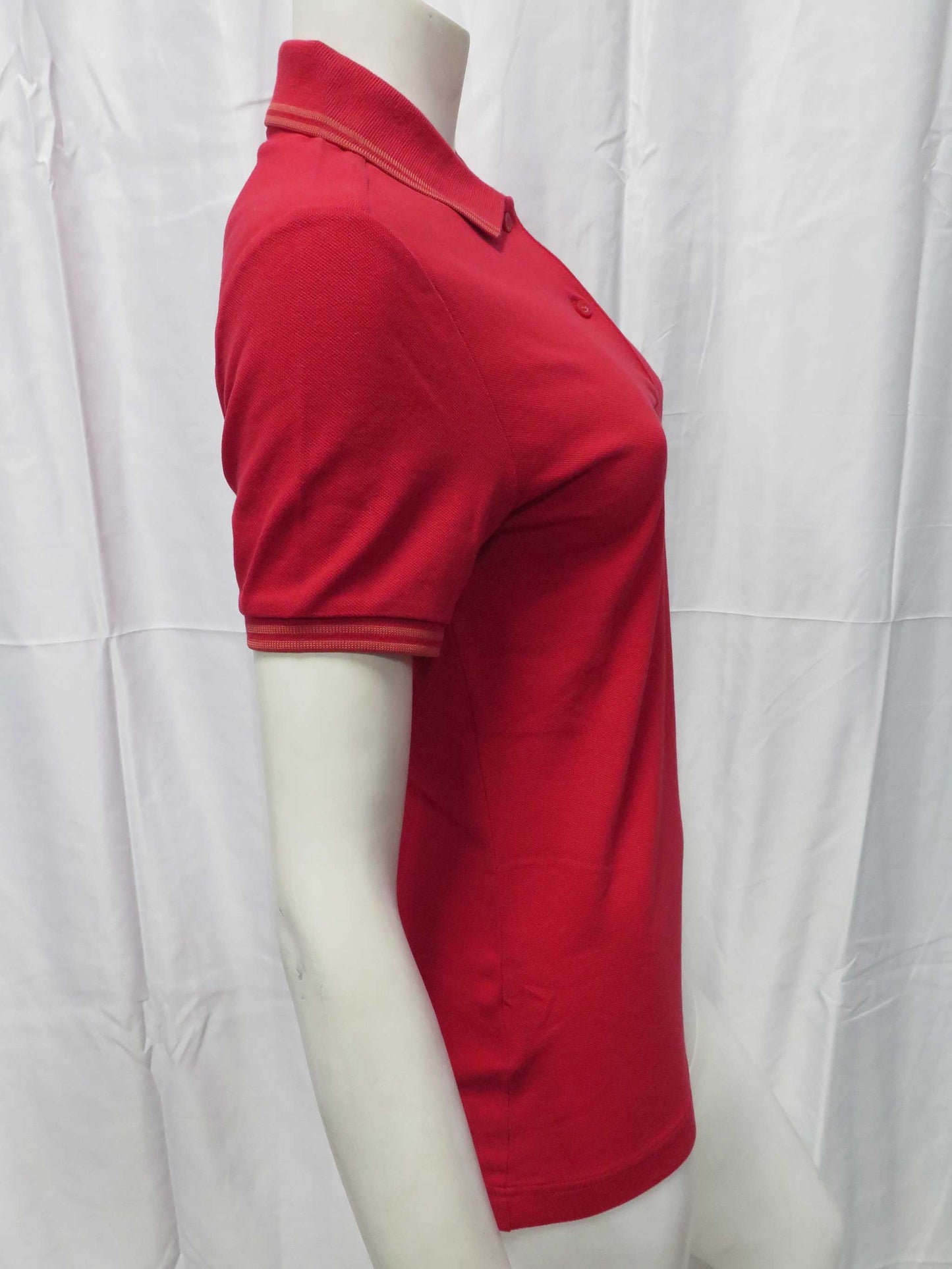 LADIES TWIN TIPPED FRED PERRY SHIRT (ENGLAND RED)