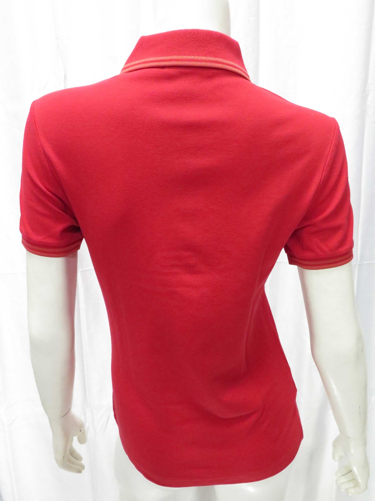 LADIES TWIN TIPPED FRED PERRY SHIRT (ENGLAND RED)
