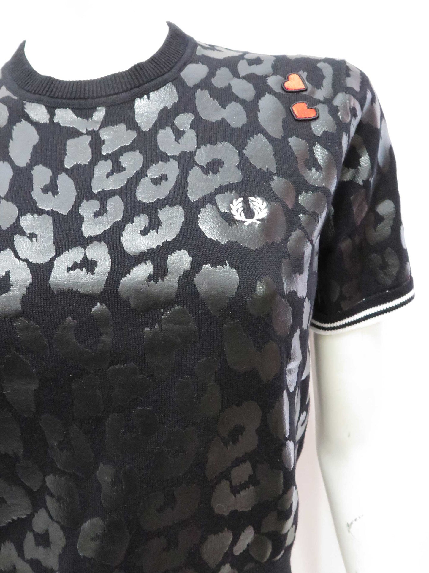 AMY WINEHOUSE LEOPARD PRINT JUMPER