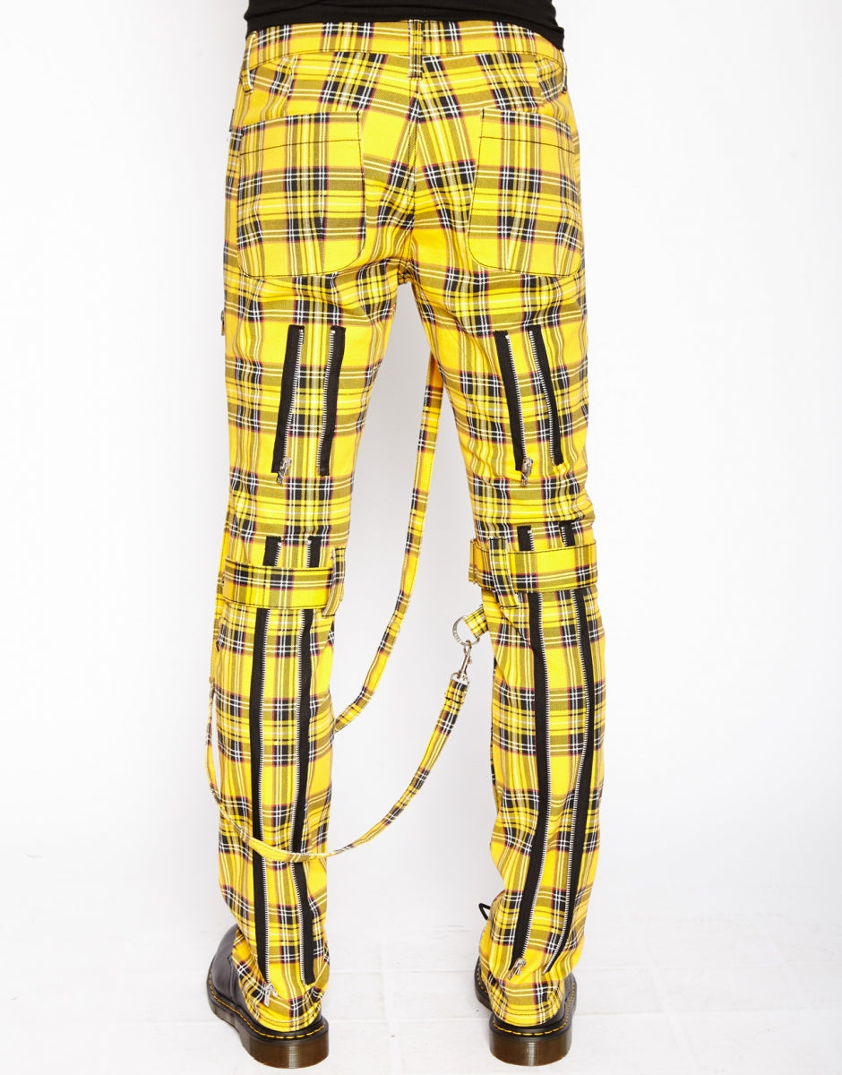 PLAID BONDAGE PANT (yellow)