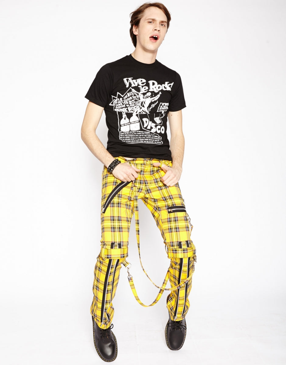 PLAID BONDAGE PANT (yellow)