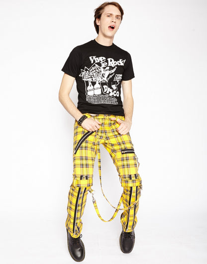PLAID BONDAGE PANT (yellow)