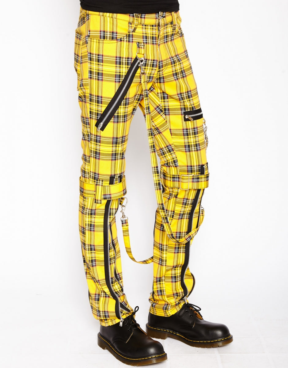 PLAID BONDAGE PANT (yellow)