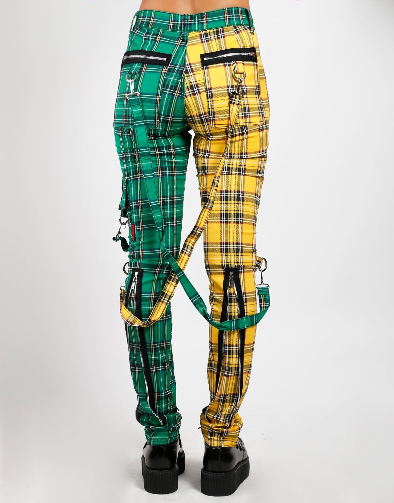 Tripp NYC Split Leg Plaid Bonage Pants – Posers Hollywood