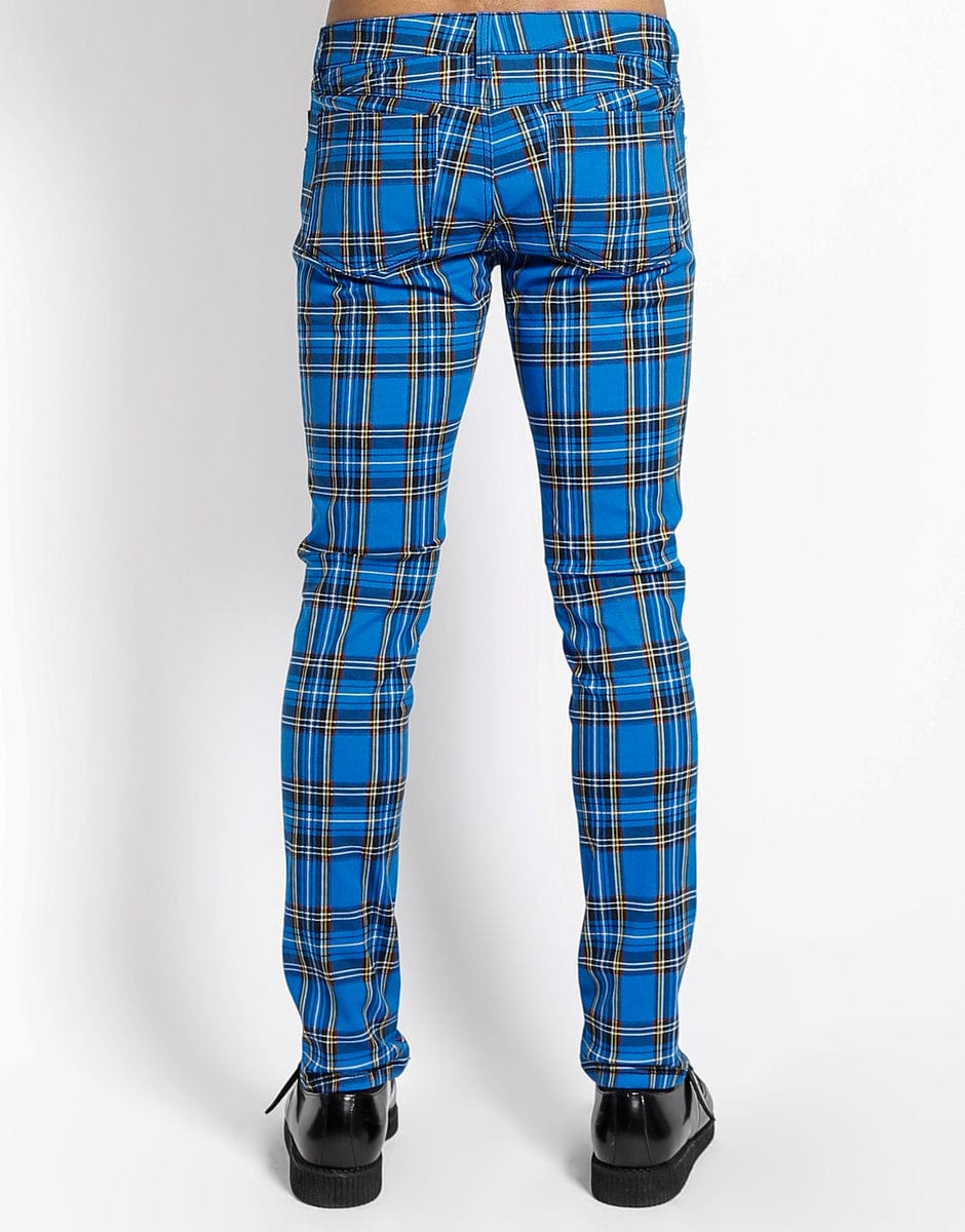 Monki relaxed tailored trousers in blue check | ASOS