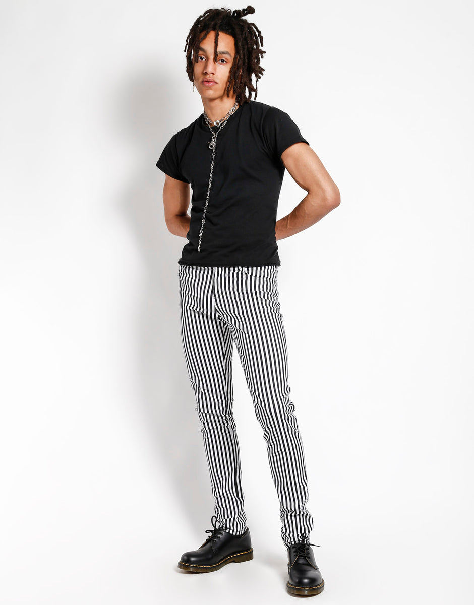 NARROW STRIPE ROCKER JEAN