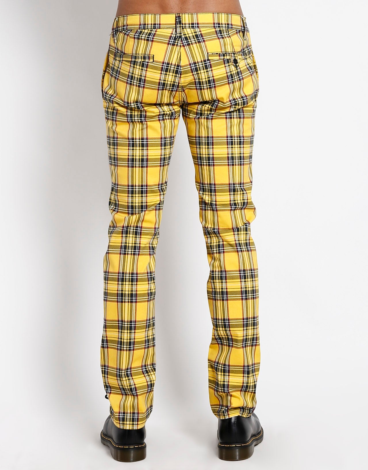 YELLOW PLAID TOP CAT PANT