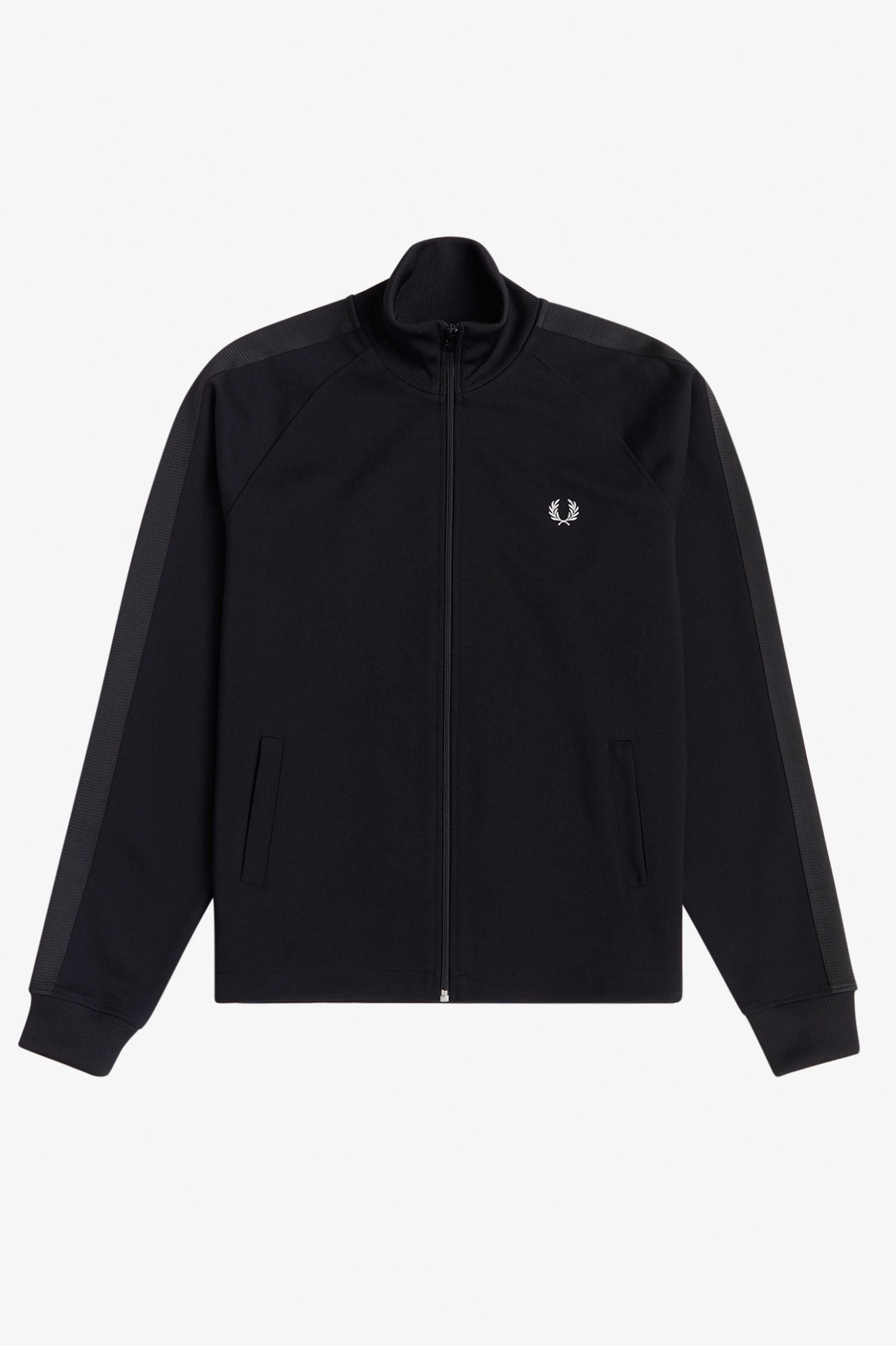 BLACK TONAL TAPE TRACK JACKET – Posers Hollywood