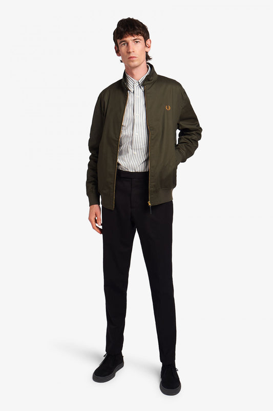 WAXED COTTON HARRINGTRON JACKET