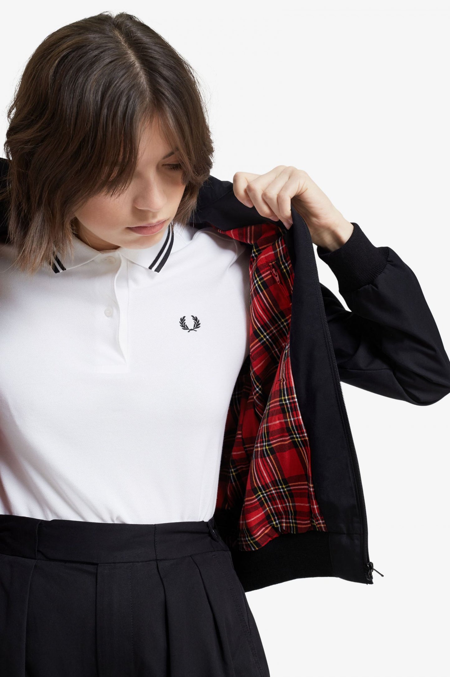 FRED PERRY MADE IN ENGLAND WOMENS HARRINGTON JACKET