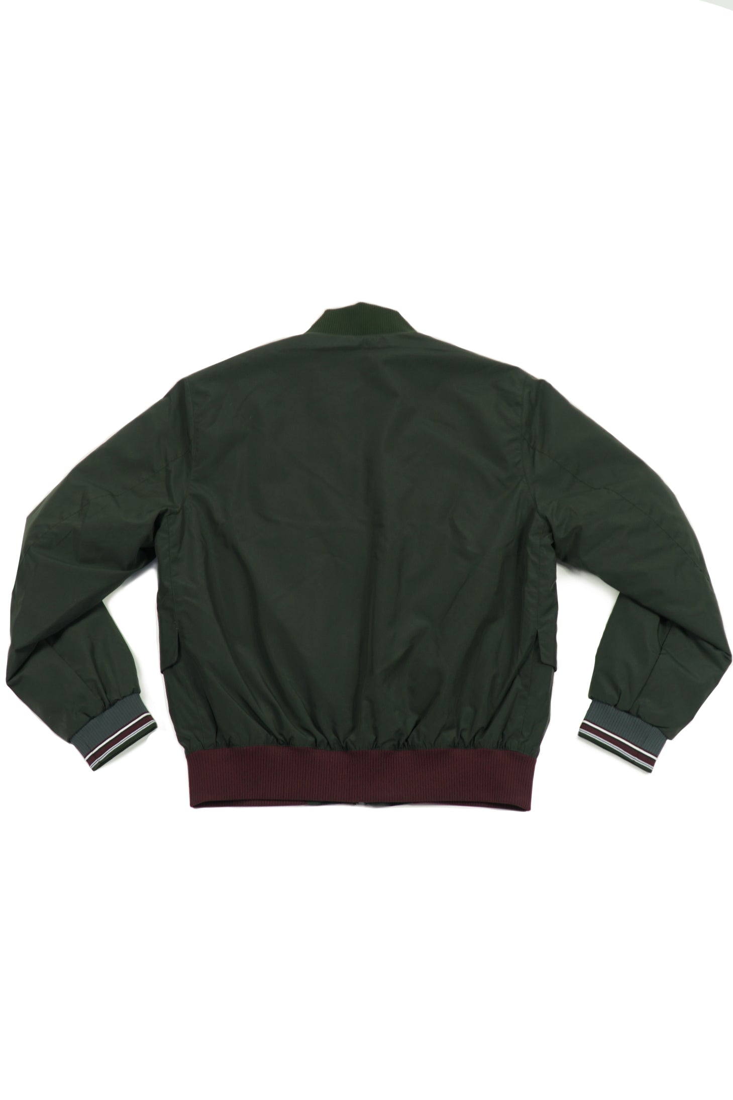HUNTING GREEN QUILTED BOMBER JACKET