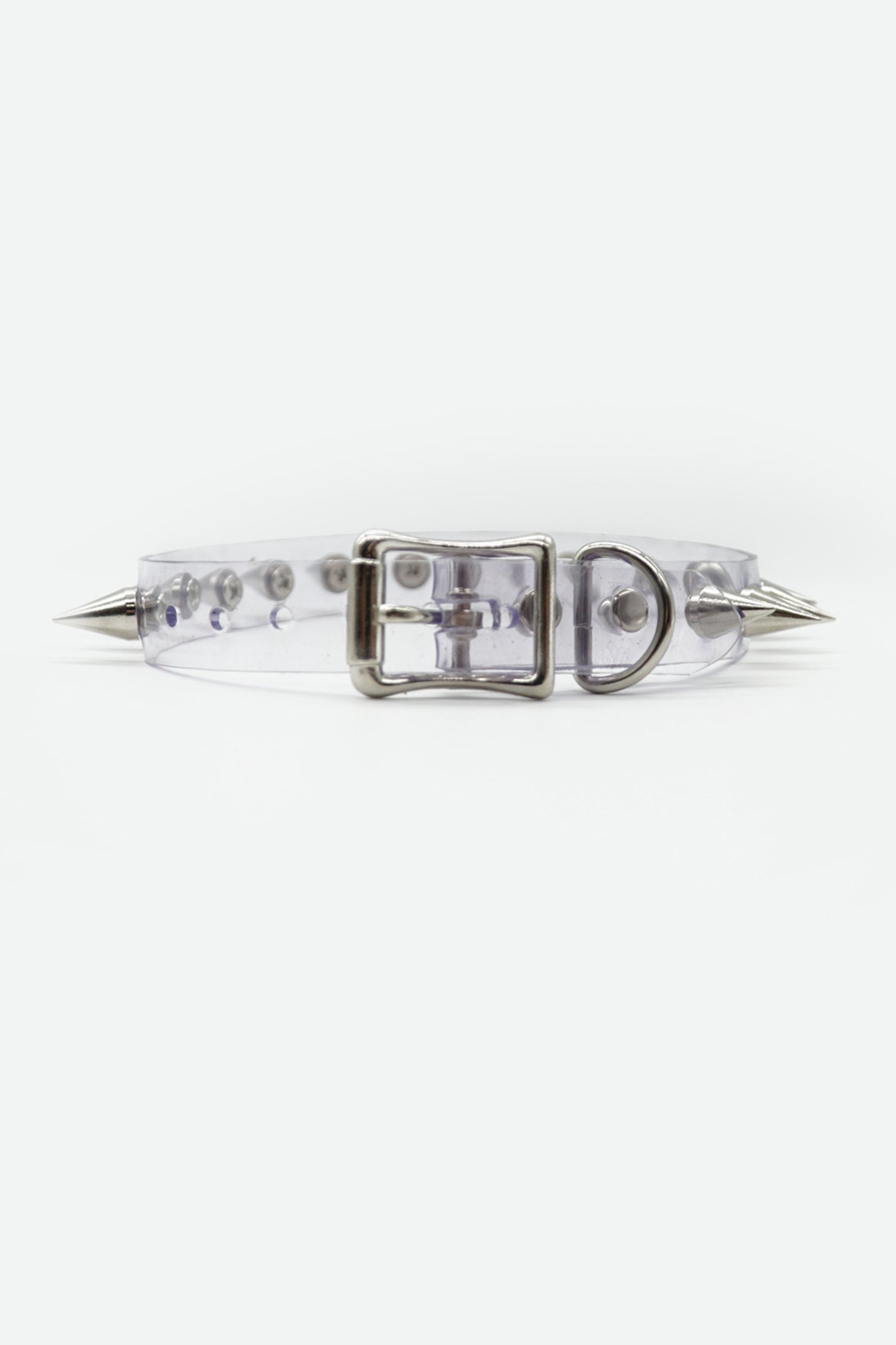 SPIKES SINGLE ROW PERSPEX CHOKER