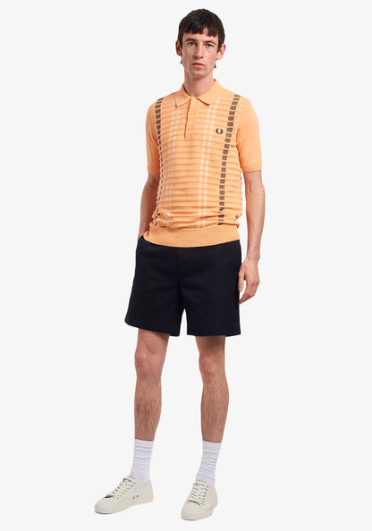 Fred Perry Broken Stripe Knitted Shirt