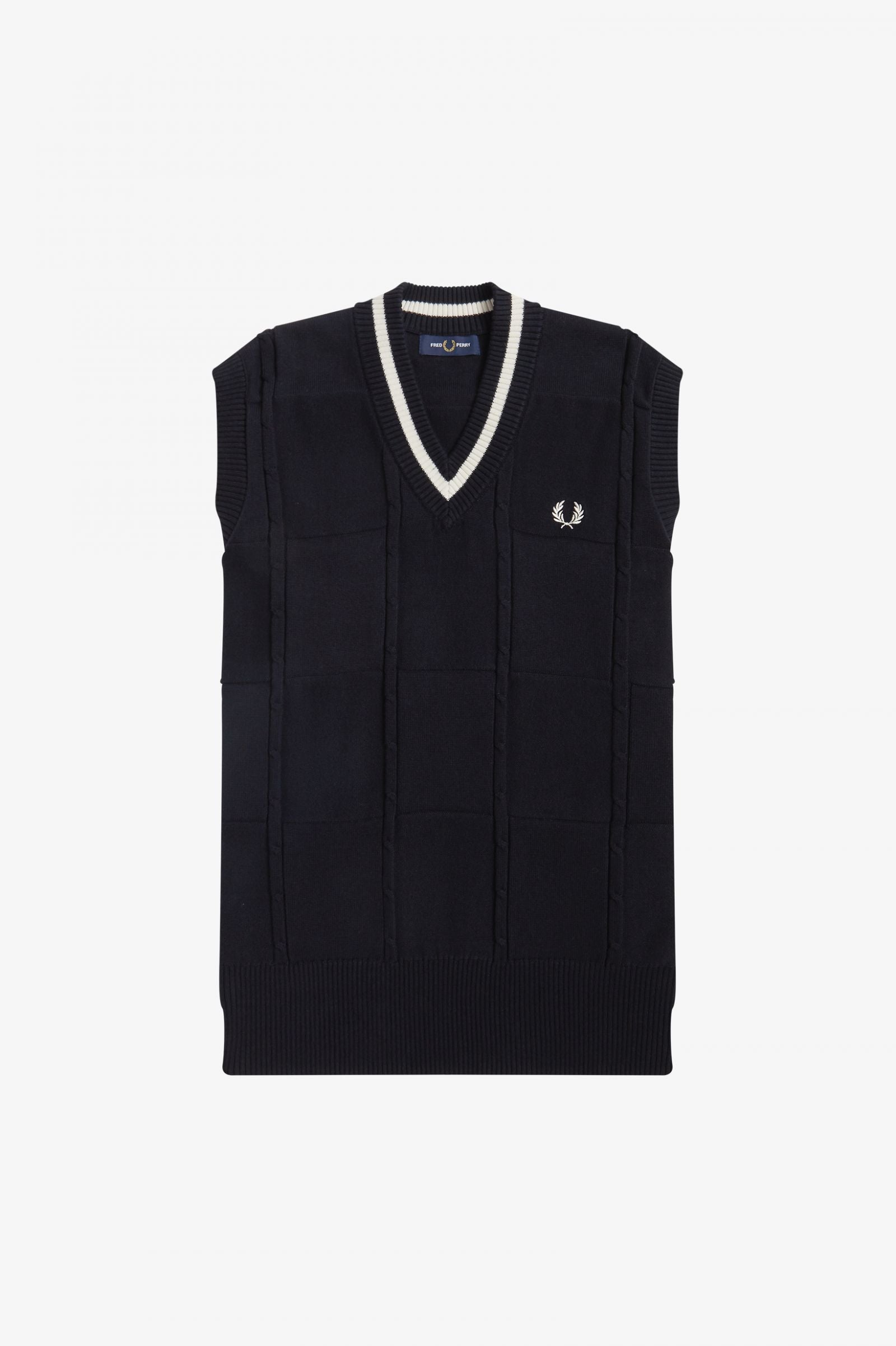 Fred perry 2024 cable knit