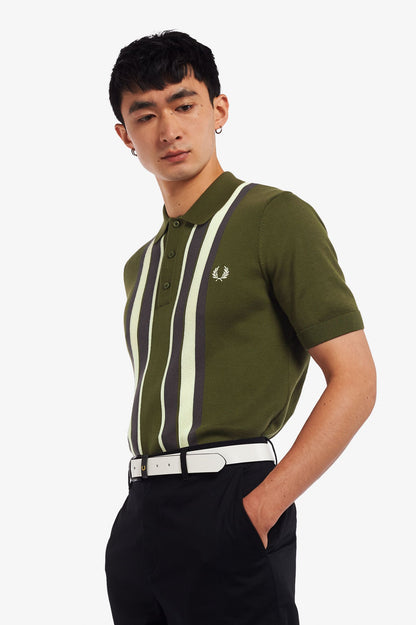 Fred Perry Striped Knitted Shirt