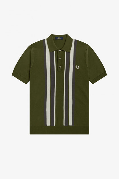 Fred Perry Striped Knitted Shirt