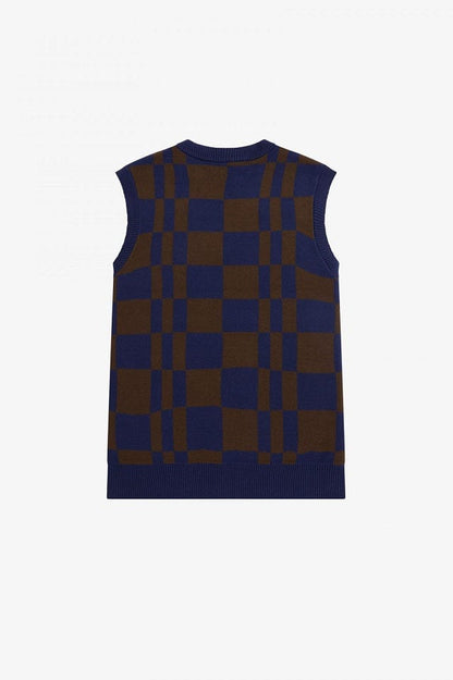 Chequerboard Knitted Tank
