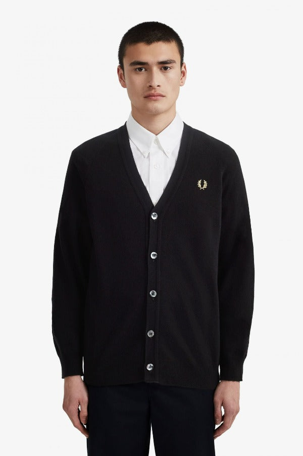 FRED PERRY Lambswool Cardigan