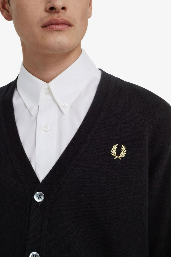 FRED PERRY Lambswool Cardigan