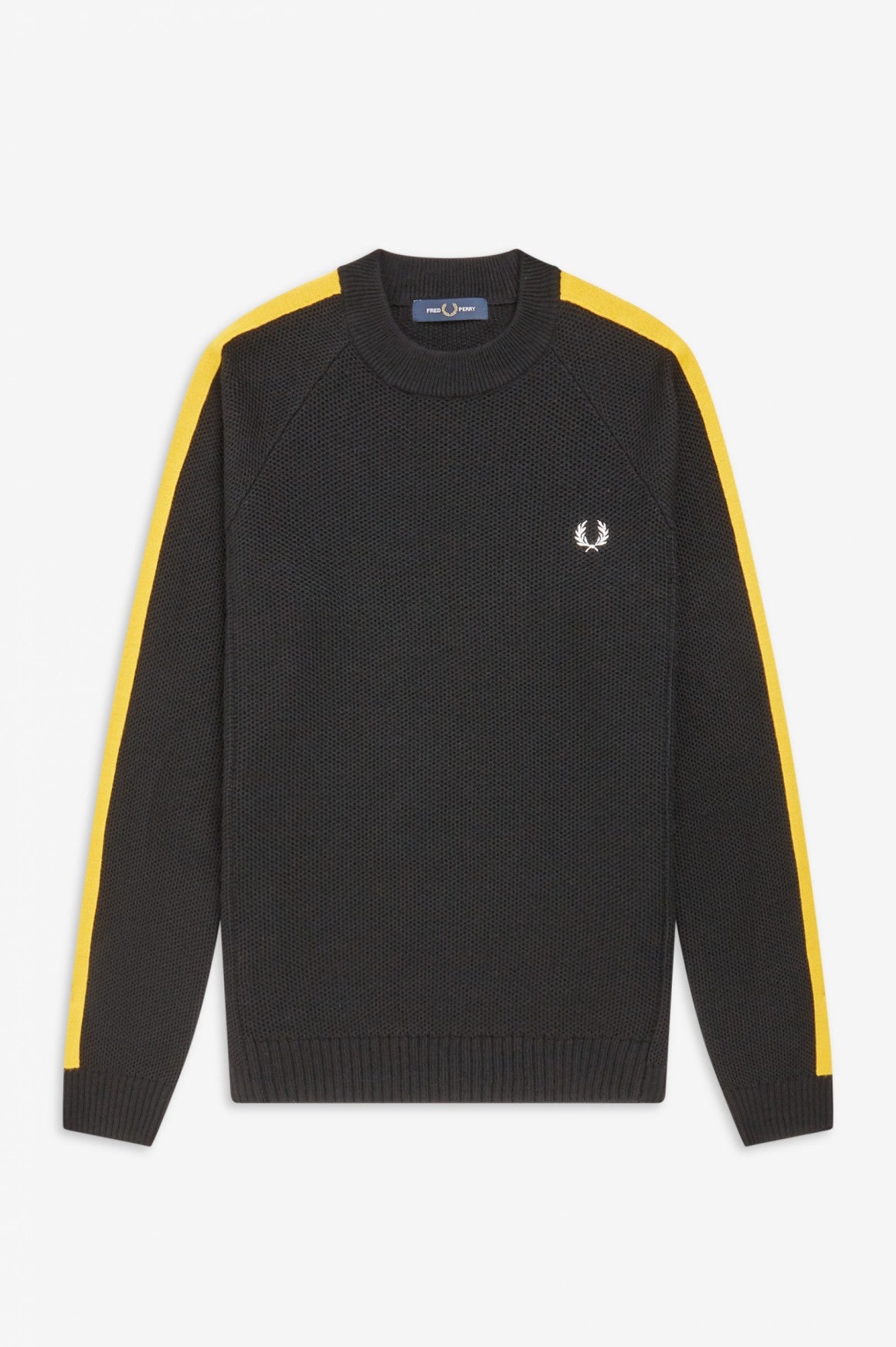 Tipped Sleeve Crew Neck Jumper