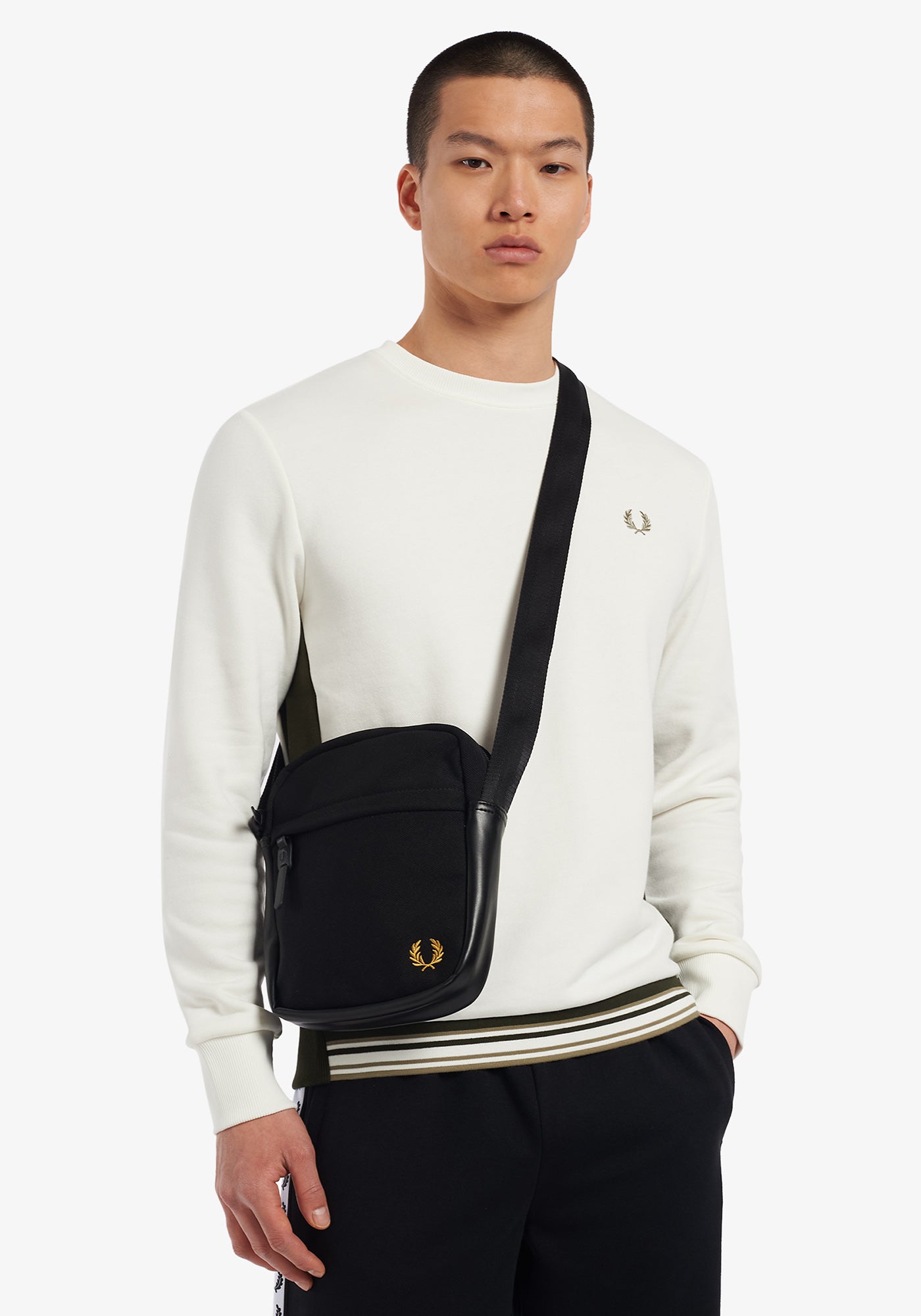 PIQUE SIDE BAG BY FRED PERRY Posers Hollywood