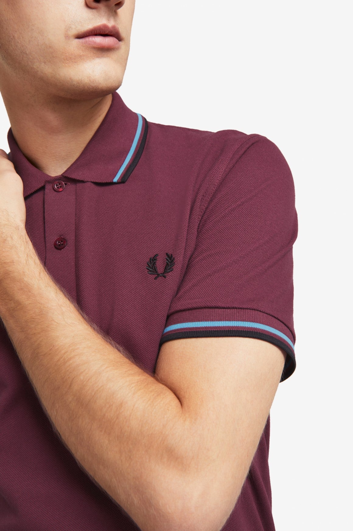 TWIN TIPPED FRED PERRY SHIRT MADE IN ENGLAND