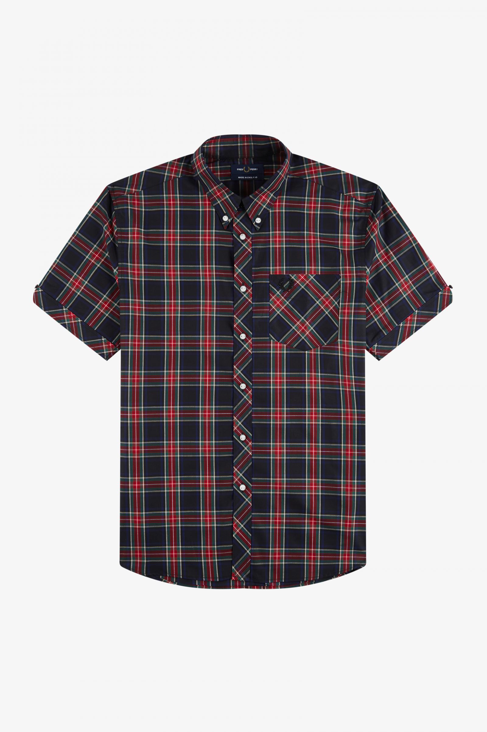 MADE IN ENGLAND Fred Perry Tartan Short Sleeve