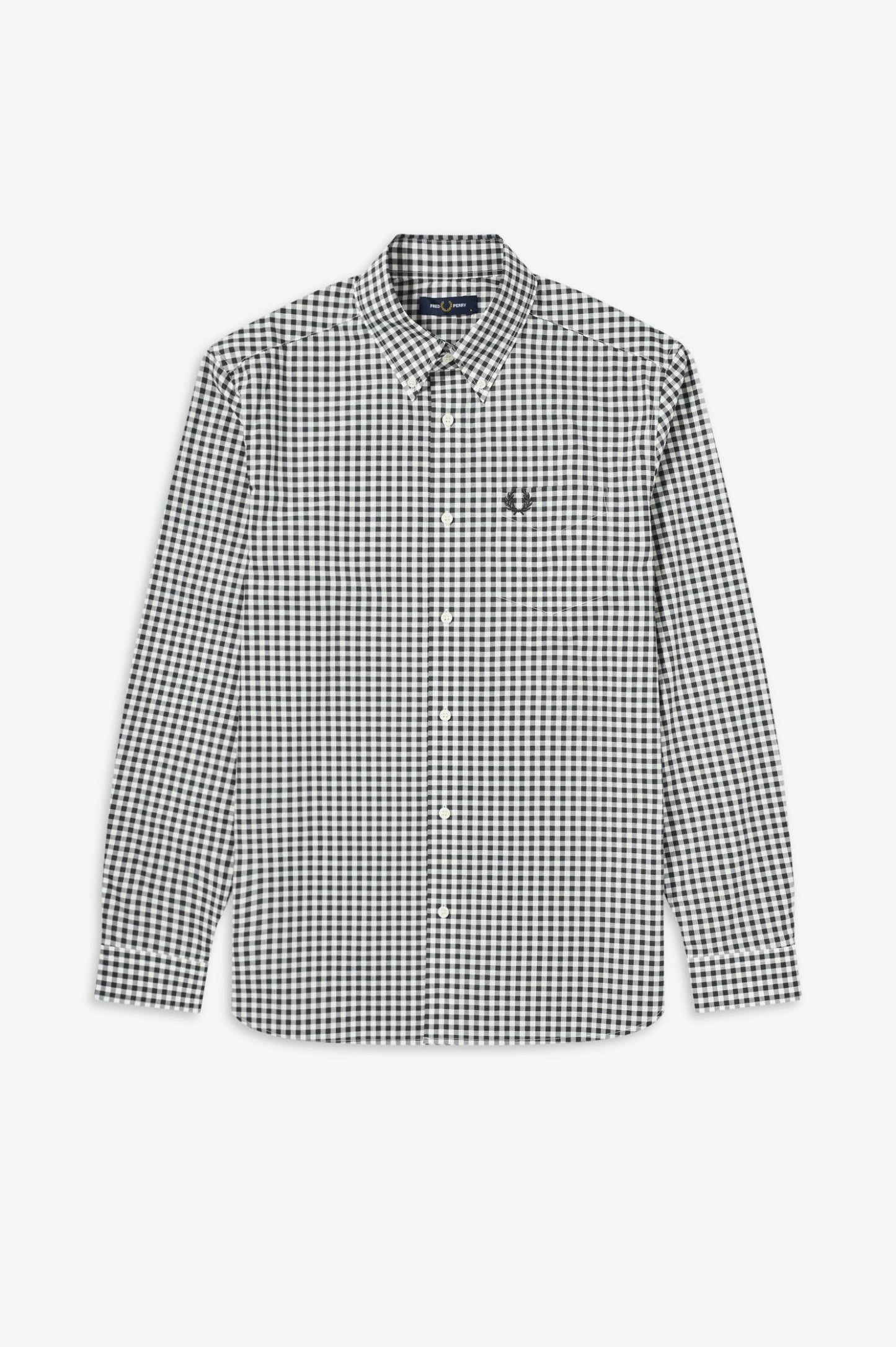 BLACK GINGAM LONG SLEEVE SHIRT