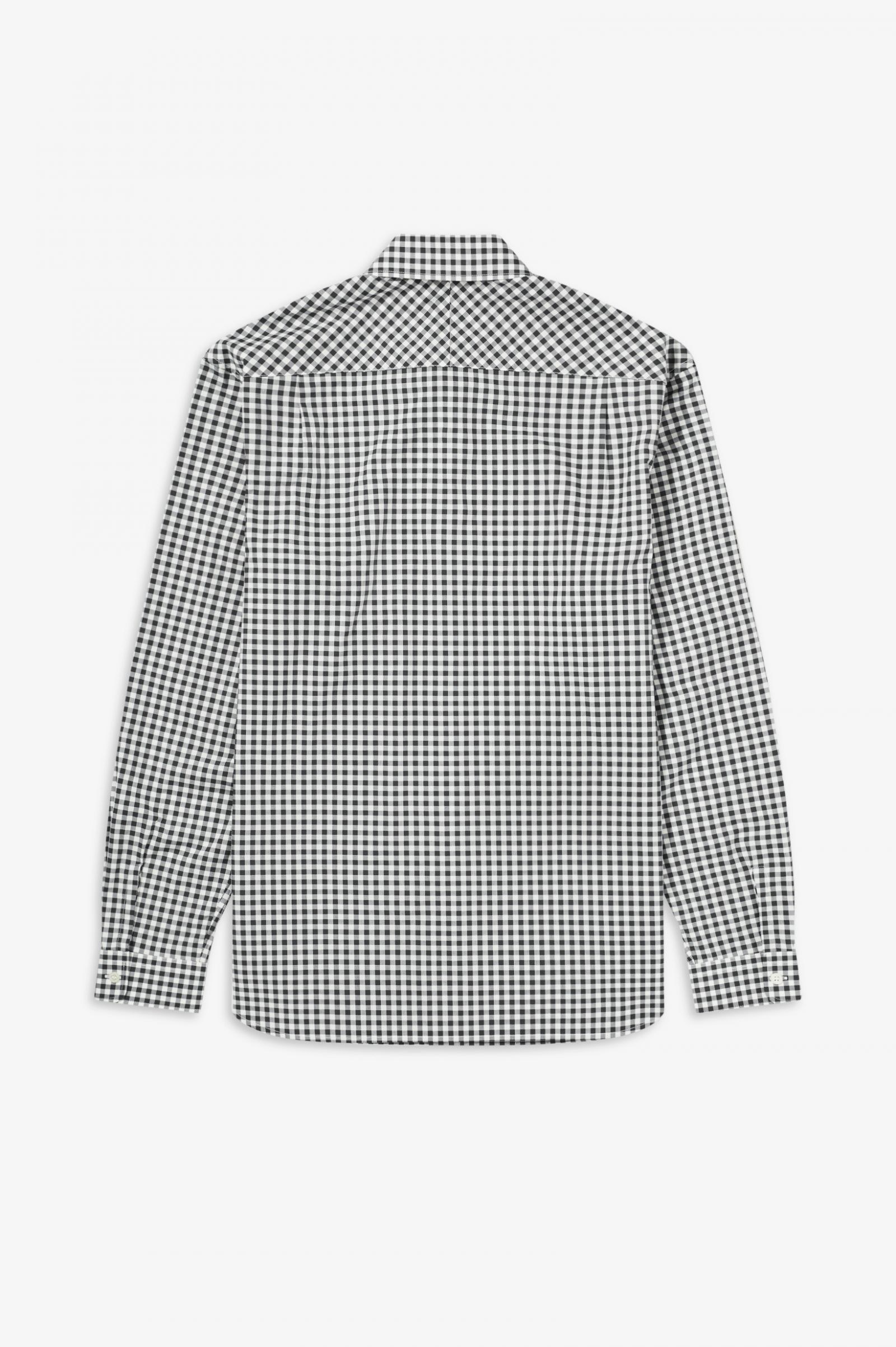 BLACK GINGAM LONG SLEEVE SHIRT